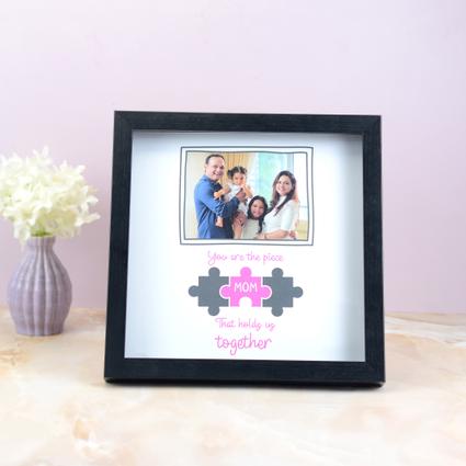 Personalized Black Square Photoframe