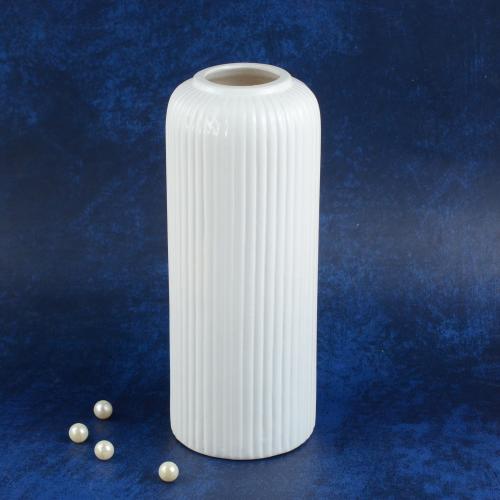 White Ceramic Flower Vase